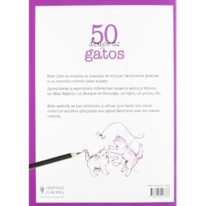 50 dibujos de gatos (Spanish Edition)