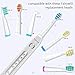 Fairywill Sonic Powered Electric Toothbrush ADA Accepted with 5 Modes, Smart Timer, 3 Brush Heads, Fully Rechargeable with One 4 Hr Charge Last 30 Days, Whitening Toothbrush for Adults in White
