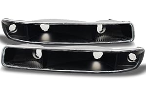 AKKON - For GMC Sierra Yukon Front Bumper Signal Lights Parking Lamps Black