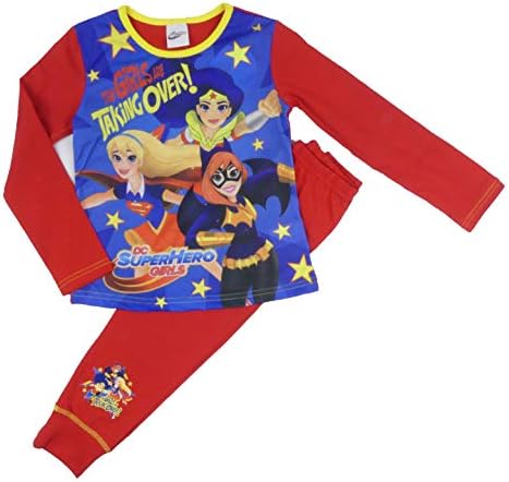 Girls Pyjamas PJs DC Super Hero Girls Wonder Woman Super Girl 4-5 to 9-10 Years