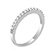 DTLA Ladies Thin Band .925 Sterling Silver Micro Pave Cubic Zirconia - Choose Your Color