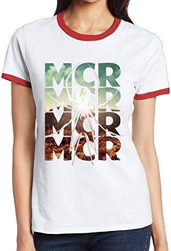 YLJIA Women My Chemical Romance - Danger Days Slim Sports Black Shirts Crew Neck 3/4 Sleeve Raglan T-Shirt