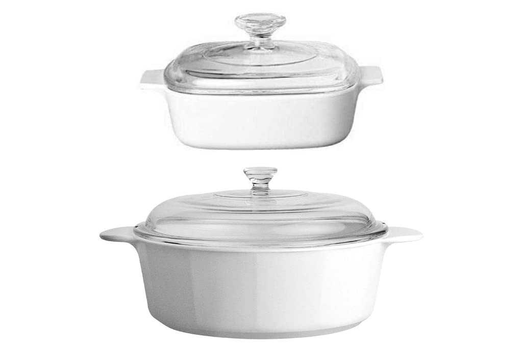 CorningWare 4 Piece Pyroceram Classic Casseroles
