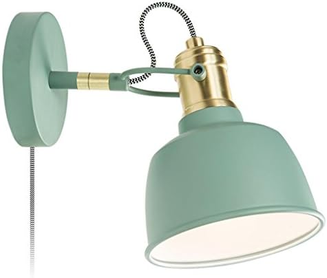 Nice wall light ALUS- Nordic - simple modern creative bedroom reading lamp living room aisle staircase wall lamp fixtures (Color : Blue)