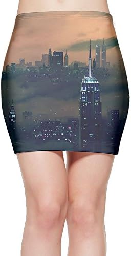 City Buildings Slim Tight Mini Skirt Ease To Comfort Stretchable Above Knee Pencil Skirt M