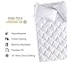 SLEEP ZONE Mattress Topper Full Size Mattress Pad, Cooling Quilted Fitted Mattress Cover, Machine Washable Mattress Protector, Soft Fluffy Down Alternative, Deep Pocket 8~21 inch (White, Full)
