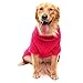PUPTECK Classic Cable Knit Dog Sweater - Pet Turtleneck Coat Puppy Winter Clothes Pink Large