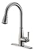 Purelux Sweep Blade Kitchen Faucet Classic Design Single Handle 3 Mode Kitchen Sink Faucets with Pull Down Sprayer, Brushed Nickel Fits 1 or 3 Hole Installation