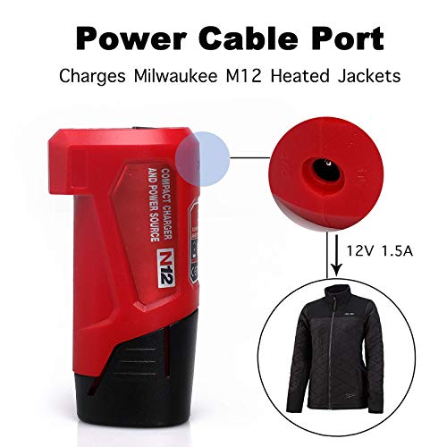 Lilocaja M12 Charger and USB Power Source Adapter 48591201 with DC