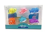 Rittle Sea Animals, Cute Floating Light-up Bath Toys (Set of 6)