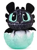 DreamWorks How to Train Your Dragon Hidden World, Baby Nightlight 3-inch Plush, Cute Collectible Plush Dragon in Egg, for Kids Aged 4 and Up