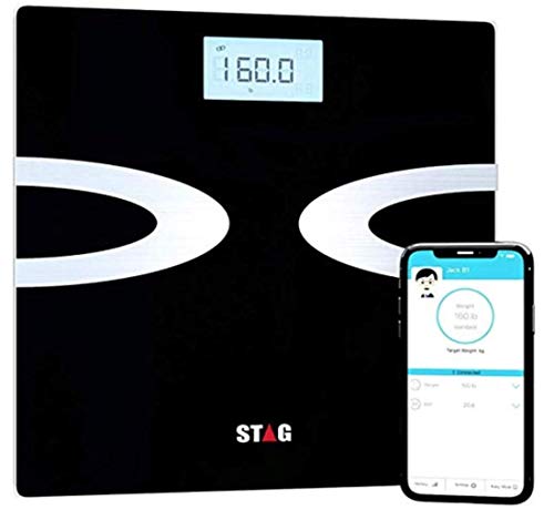 Bluetooth Digital Body Fat Scale - Best Smart Wireless Body Composition Analyzer with iOS and Android App for Body Weight - Amazing Bathroom Scale - Fat - Water - Bmi - Muscle Mass - 396lbs