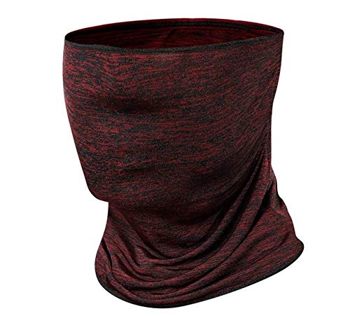 Boolavard Neck Gaiter Face Scarf Mask-Dust, Sun Protection Cool Lightweight Windproof, Breathable Fishing Hiking Running Cycling (Grey)