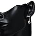 925 Sterling Silver 3D Beautiful Calla Lily Flower Dangle Hook Earrings