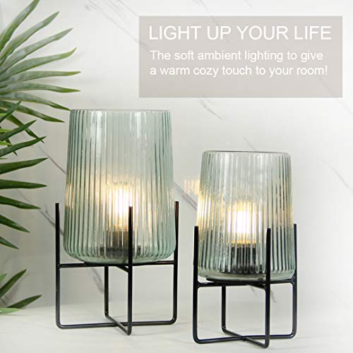 Battery-Operated-Table-Lamp-with-Timer-Cordless-Lamps-for-Home-Decor-Battery-Powered-Nightlight-with-LED-Bulb-Decorative-Lights-for-Living-Room-Bedroom-Tabletop-Entryway-Centerpiece-GiftL-Aqua