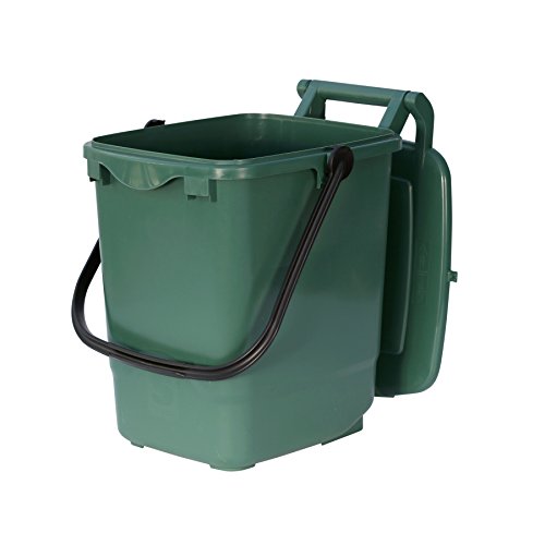 Large Compost Caddy Green for Food Waste Recycling (23 Litre) 23L
