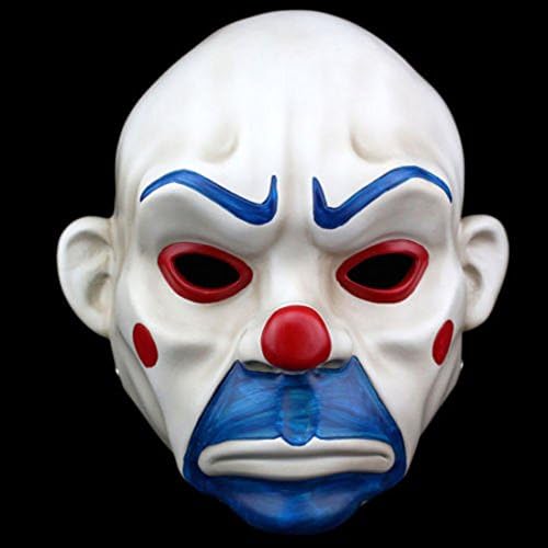lobezm Batman Joker Clown Bank Robber Masks The Dark Knight Scale Mask Costumes Resin