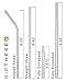 SipThese 8 pc Stainless Steel Straws With Bonus Collapsible Straw. 2 Straw Cleaning Brush, 8 Metal Straws. Stainless Steel Straws With Silicone Tips. 1 Travel Bag. Eco Friendly Reusable Straws