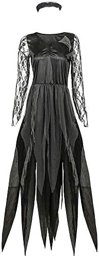 TYUE Adult Cosplay Game Uniform Halloween Sexy Horror Devil Vampire Bride Costume Dress,M
