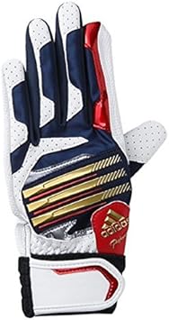 Amazon アディダス Adidas ジュニア Adidas Professionalバッティンググローブ 両手用 Kbk34 S ホワイト Cネイビー S Adidas アディダス 手袋 グローブ