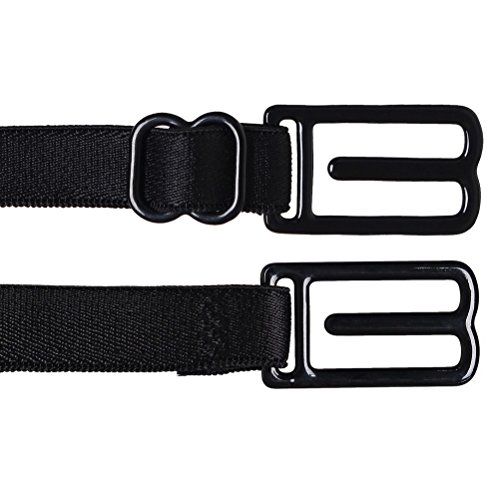 Wode Shop 6 pcs Bra Strap Clips Set, 3 pcs Bra Straps Holder and 3 pcs Bra Clips for Full Cup Size(Black, White, Beige)