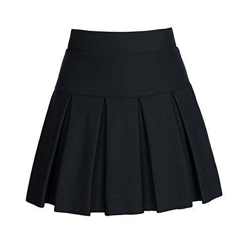 Angelliu Women Lady Plus Size Pleated Skirt Antiexposure School