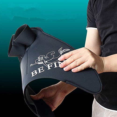 DYCH Mermaid Monofin for Swimming,Mermaid Tail Swim Fins for Kids and Adult(Black) (S-Child Size) - Thumbnail 6