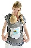 Mo+m Fashion Convertible Baby Carrier w/ Interchangeable Design Panels - Sling for Infants up to Toddler Age – Head Support, Protective Hood, Storage Pockets, Bottle Pouch & Mesh Cooling Window