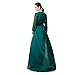 Miss ord Women's Sexy Deep V Long Sleeve High Split Maxi Dress with Belt Swimsuit Swim Beach Maxi Cover Up Dress Green