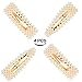 Pearl Hair Clips for Women Girls, J-MEE 4pcs Non-Slip Artificial Pearl Barrettes Bobby Pins Snap Clips Bling Hairpins Decorative Hairgrip Accessories for Party, Daily life, Work, School, Holiday