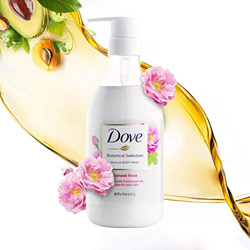 Dove Body Wash Botanical Selection Damask rose Pump 500 g JaJP Official