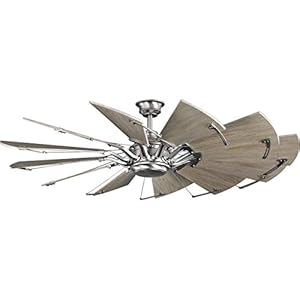Progress Lighting P250000-081 Springer Ceiling Fans, 60 in, Nickel