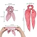 TOBATOBA 15Pcs Hair Scrunchies Satin Silk Elastic Hair Bands Hair Scarf Ponytail Holder Scrunchy Ties Vintage Accessories for Women,2 Style