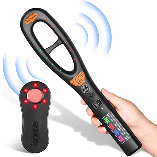 Hidden Camera Detectors Bug Detector, GPS Tracker Detector Anti Spy Detector with Charging Cable,RF Detector for GPS Tracker Hidden Camera Finder in Office, Bug Detector Finder Indoor and Outdoor