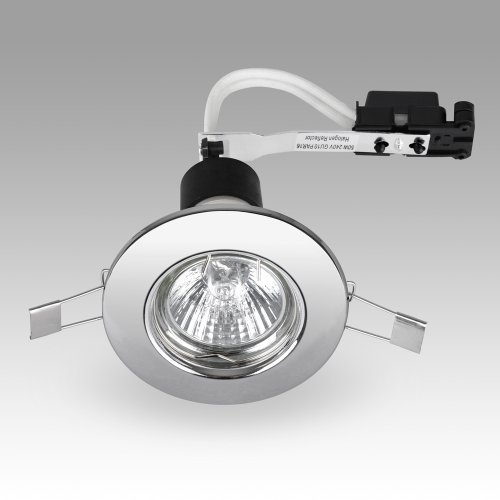 MiniSun Bathroom/Shower/Soffit IP65 Rated Polished Chrome GU10 Recessed