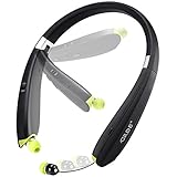 Bluetooth Headset, GRDE Wireless Bluetooth 4.1 Headphones with Retractable in-Ear Earbuds Noise Cancelling Stereo Earphones with Microphone Compatible for Samsung Cell Phones
