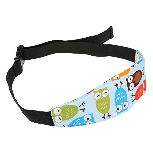 Baby Kids Car Seat Neck Relief Head Support Band with Adjustable Belt
