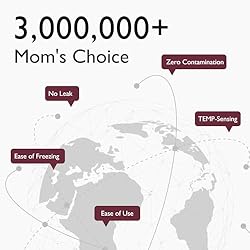 Momcozy Breastmilk Storing Bags, Temp-Sensing