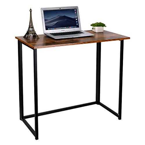 Amazon.com: HOMEKOKO Folding Table, Small Foldable Computer Desk, Home Office Laptop Table ...