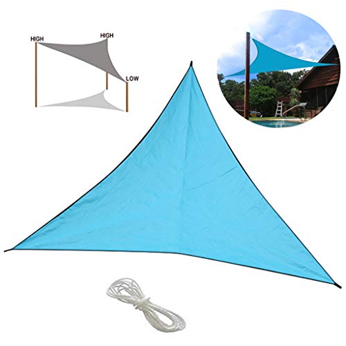 Beyonds 13'x13'x13' Triangle Light Green Sun Shade Sail, UV Block Sun Shade Canopy Perfect for Patio Yard Deck Outdoor Garden Fishing Camping
