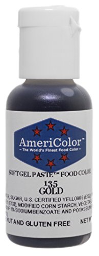 AmeriColor Soft Gel Paste - Gold Food Coloring, .75 Ounce
