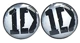 1D One Direction Girls Womens Unisex Stainless Steel White Stud Earrings