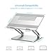 Laptop Stand, Boyata Adjustable Laptop Riser with Antiskid Silicone and Protective Hooks, Aluminum Notebook Stand for Laptop up to 17.3 Inches, Laptop Holder Compatible for MacBook, Surface Laptopthumb 2
