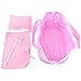Kaydora 10 inch Full Silicone Reborn Baby Lifelike Blonde Hair Girl Dolls with Cradle