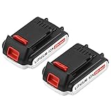 [Upgraded 2500mAh] LBXR20 Replacement for Black and Decker 20V Battery Max Lithium LBXR20-OPE LB20 LBX20 LBX4020 LB2X4020-OPE Cordless Power Tools 2 Packs