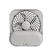 O2COOL Treva 5 Inch Battery Powered Fan Portable Desk Fan 2 Cooling Speeds with Compact Folding & Tilt Design Cubicle Accessories Small Portable 2 Pack (Grey)