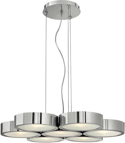 Chandeliers 7 Light With Polished Aluminum Finish Aluminum Material G9 24 inch 420 Watts