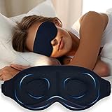 Amolabe Sleep Eye Mask for Men Women, 3D Contoured