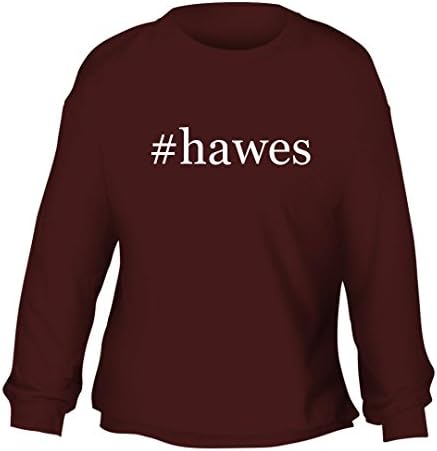 #hawes - Men's Hashtag Crewneck Adult Fleece Sweatshirt, Maroon, X-Large