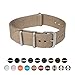 Archer Watch Straps | Nylon NATO Straps | Choice of Color and Size (Khaki, 18mm)